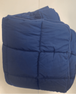 BLUE COMFORTER QUILTED 100% POLYESTER - 350gsm MICROFIBER FILLING.