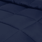 BLUE COMFORTER QUILTED 100% POLYESTER - 350gsm MICROFIBER FILLING. - Image 2