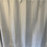 Shower curtain Waffle design 100% Polyester,  Color: White